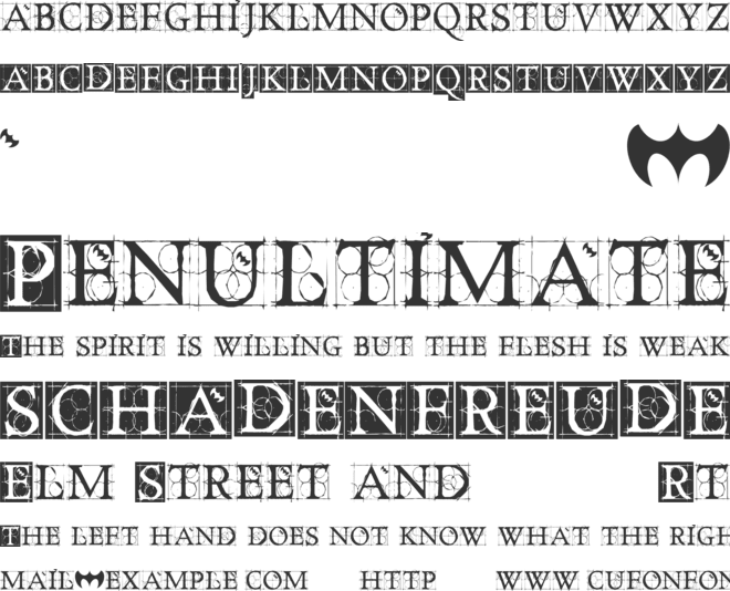 Dancing Vampyrish font preview