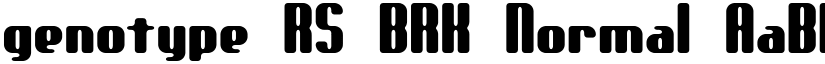 genotype RS BRK Normal font