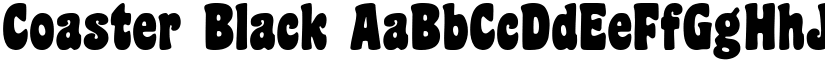 Coaster Black font