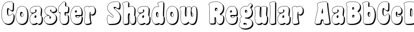 Coaster Shadow Regular font