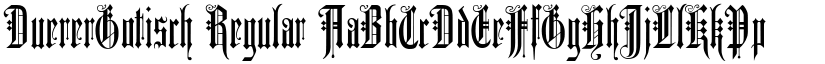DuererGotisch Regular font