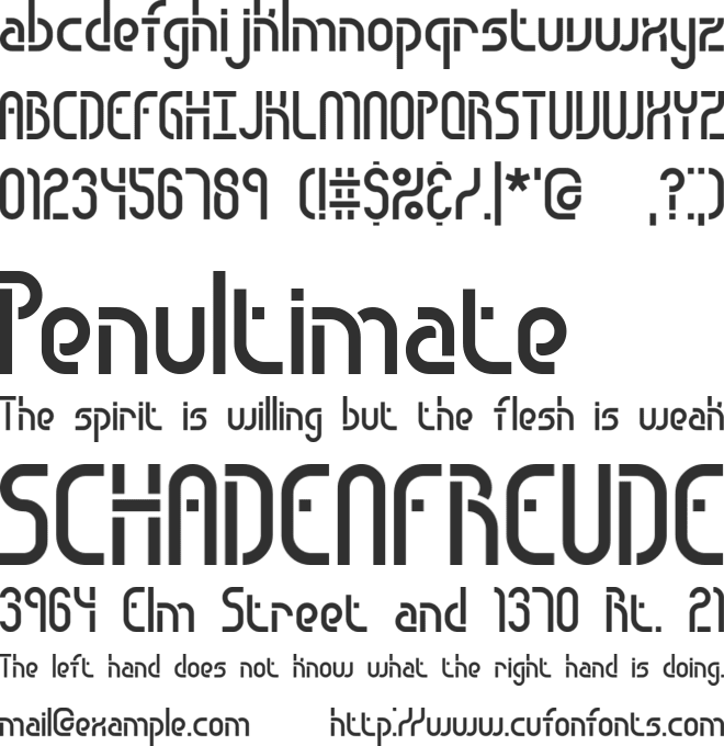 Obstacle BRK font preview