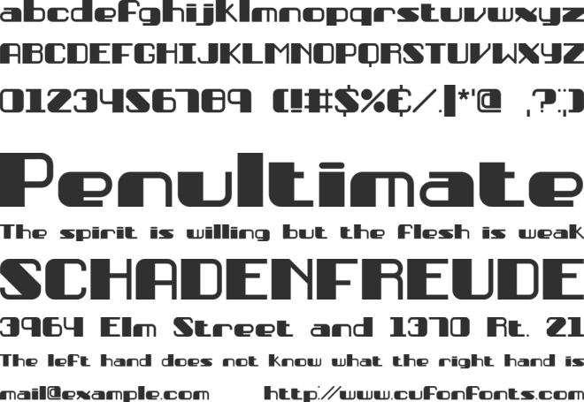 Persuasion BRK font preview