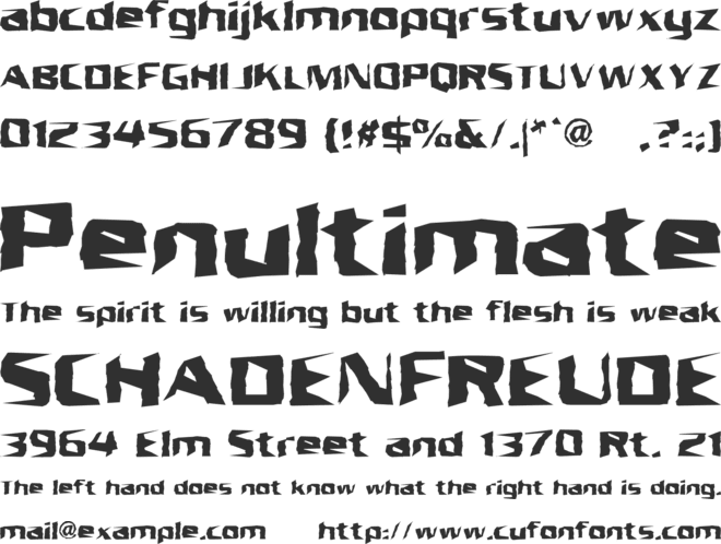 Unresponsive BRK font preview