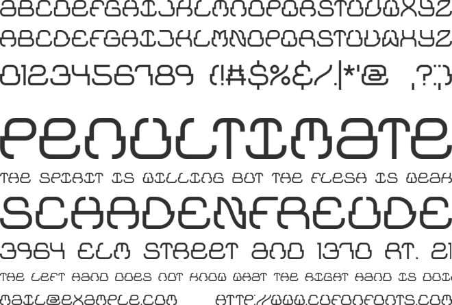 Upraise BRK font preview