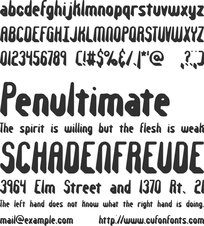 Withstand BRK font preview