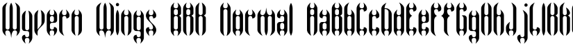 Wyvern Wings BRK Normal font