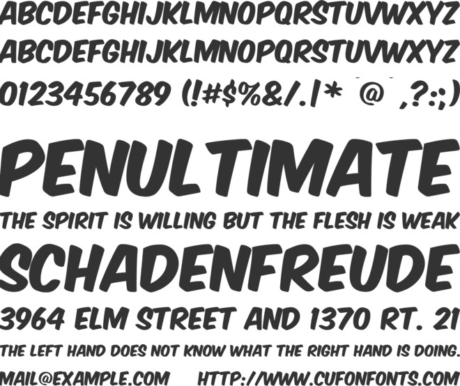 Komika Axis font preview