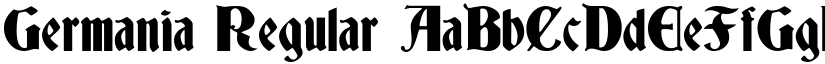 Germania Regular font