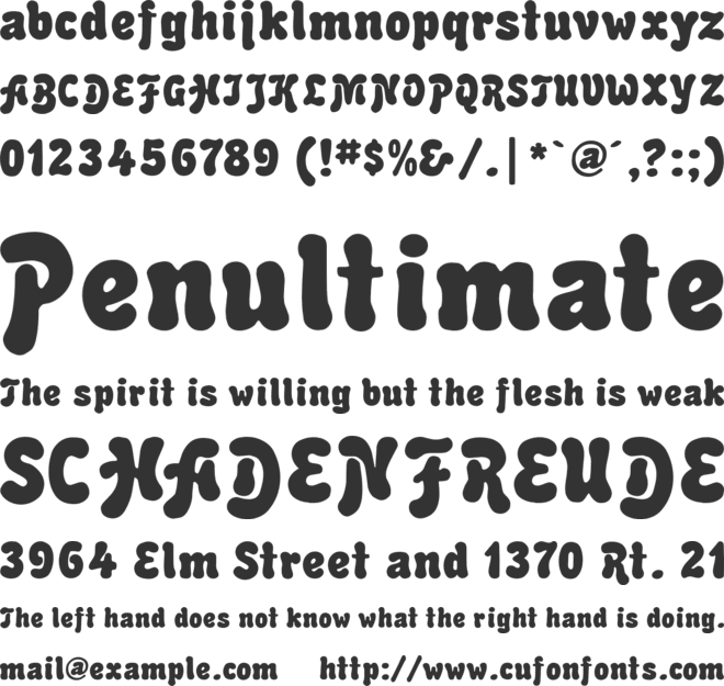 Hercules font preview