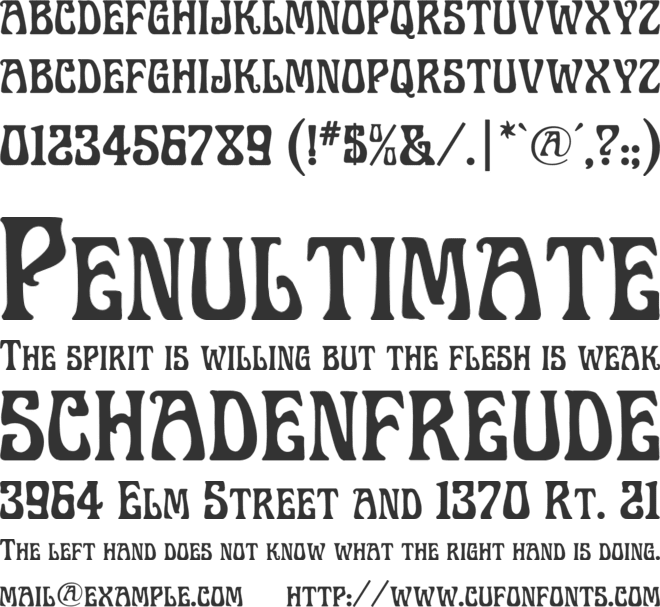 Legrand font preview