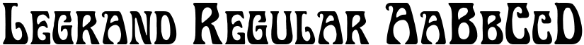 Legrand Regular font