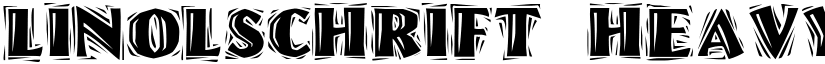 Linolschrift Heavy Regular font