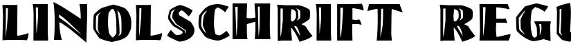 Linolschrift Regular font
