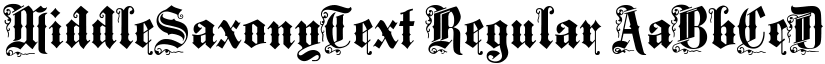 MiddleSaxonyText Regular font