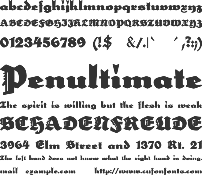 Neptun font preview