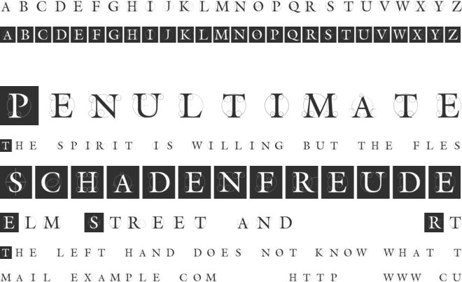 The Roots font preview