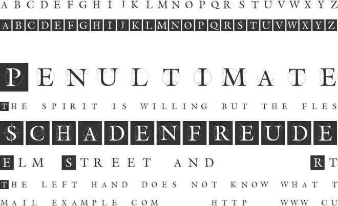 The Roots font preview