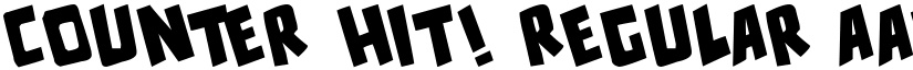 counter hit! Regular font