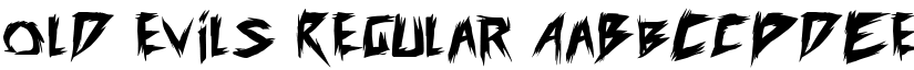 old evils Regular font