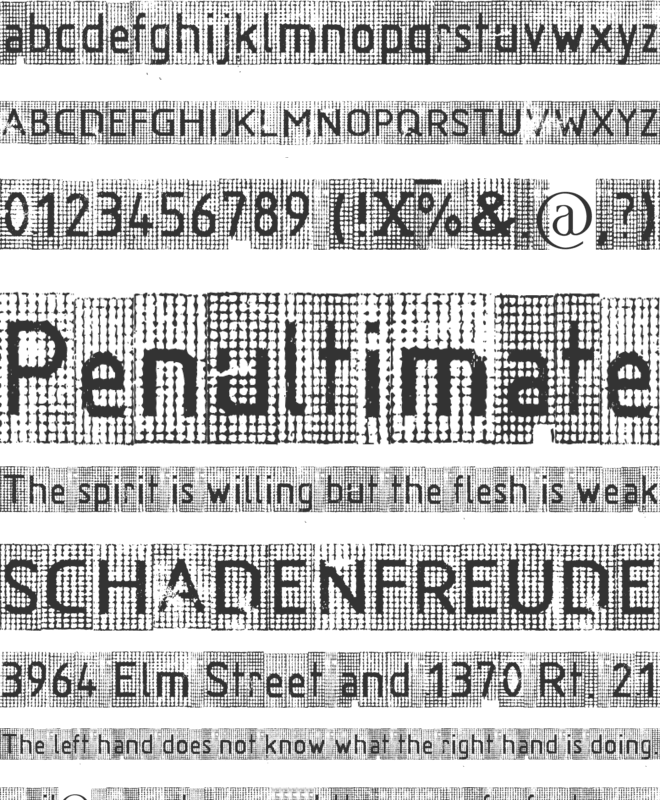 RR Ruitjes font preview