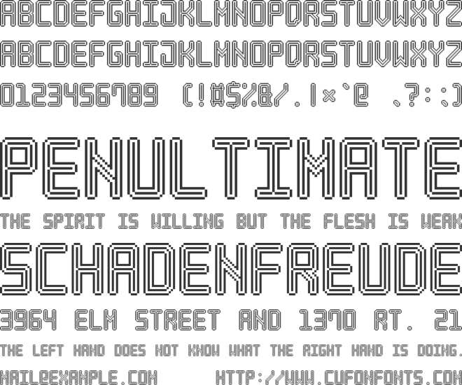 Neon Pixel-7 font preview