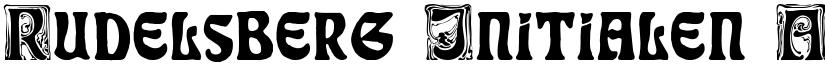 Rudelsberg Initialen font