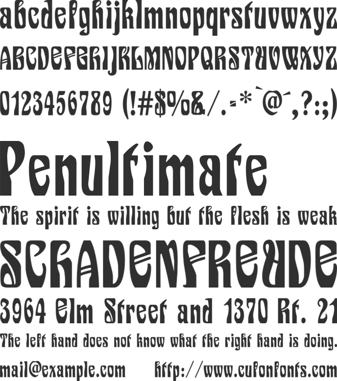 Siegfried font preview