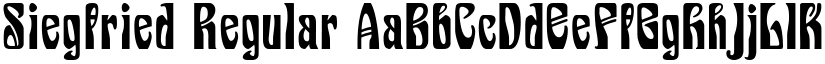 Siegfried Regular font