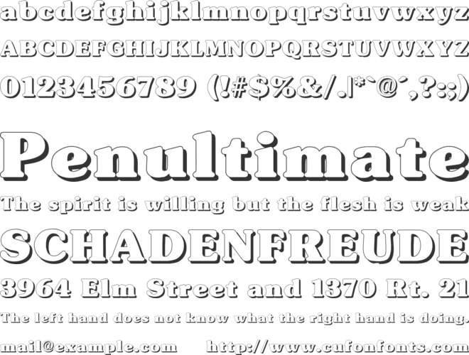 Typographer Subway font preview