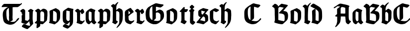TypographerGotisch C Bold font
