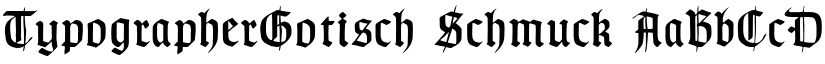TypographerGotisch Schmuck font