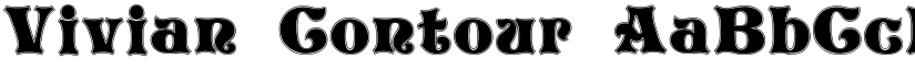Vivian Contour font