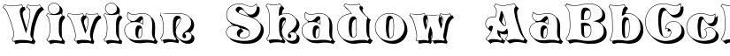 Vivian Shadow font