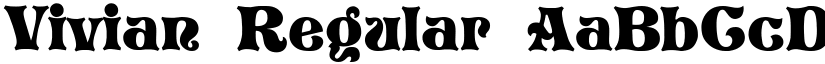 Vivian Regular font