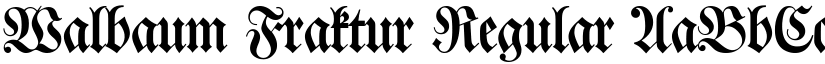 Walbaum Fraktur Regular font