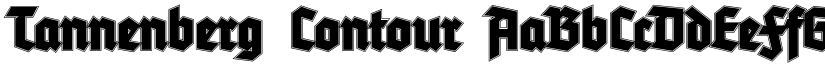 Tannenberg Contour font