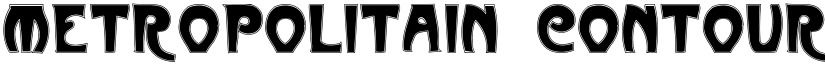 Metropolitain Contour font