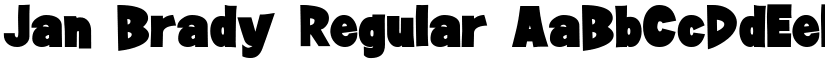 Jan Brady Regular font
