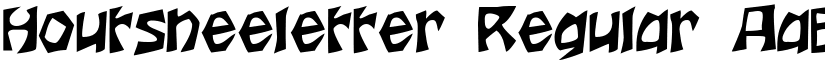 Houtsneeletter Regular font