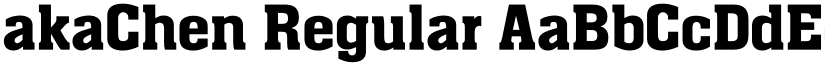 akaChen Regular font