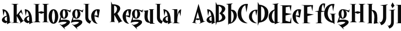 akaHoggle font download