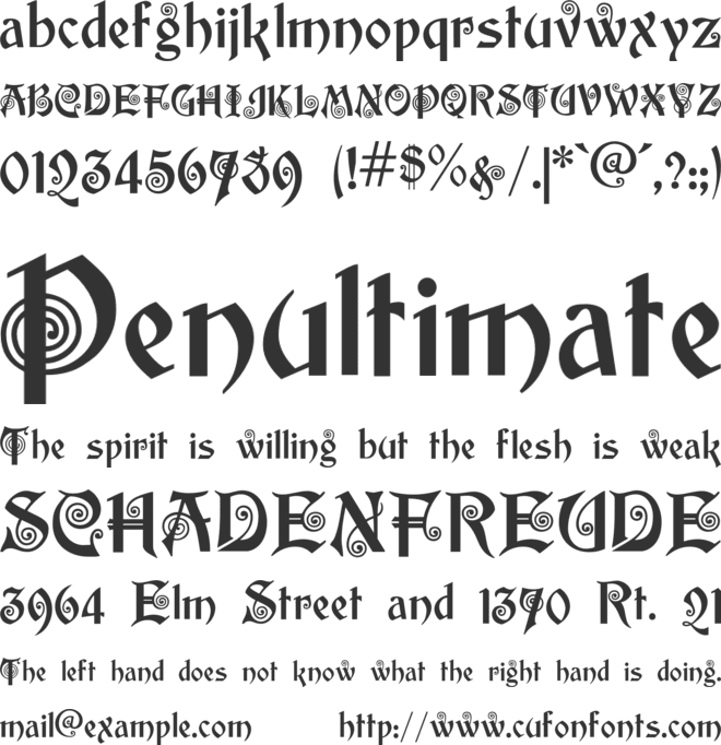 akaPotsley font preview