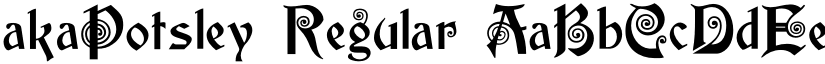 akaPotsley Regular font