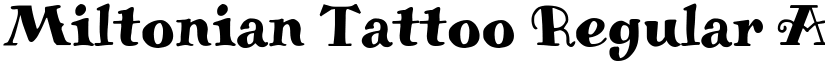 Miltonian Tattoo Regular font