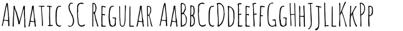 Amatic SC font download