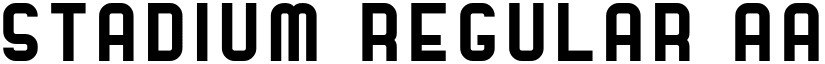 Stadium Regular font