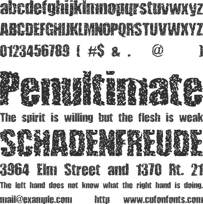 lethargic font preview