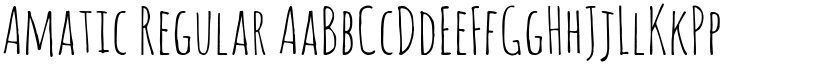 Amatic Regular font