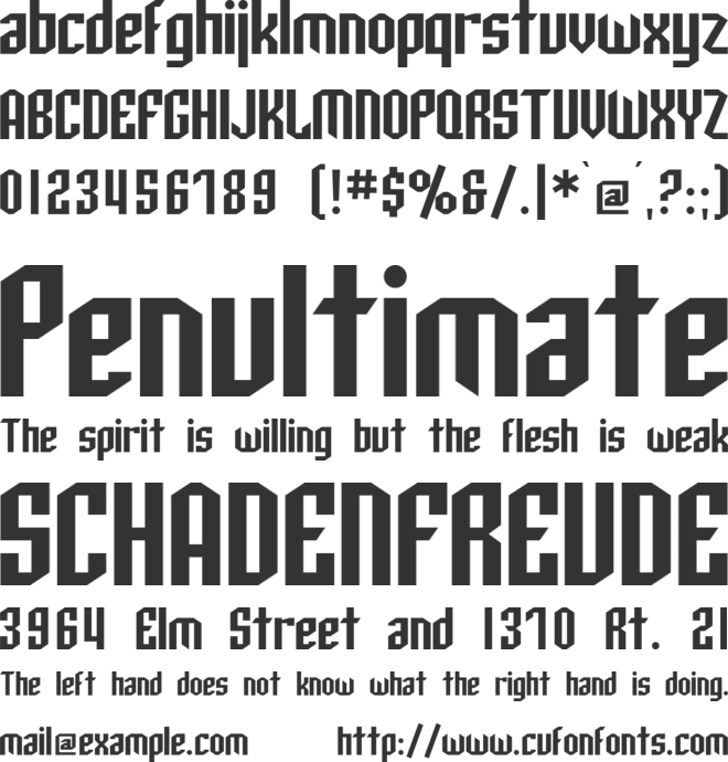 SF Archery Black font preview